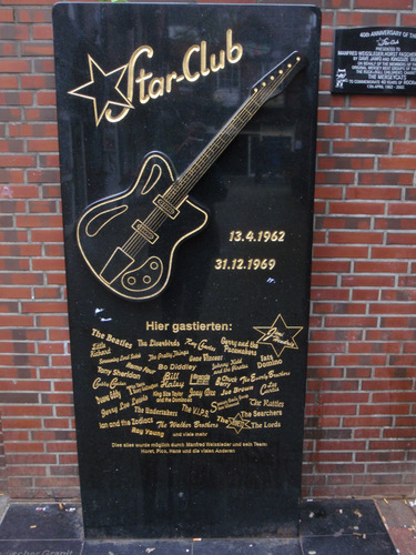 The Star Club remembrance marker.